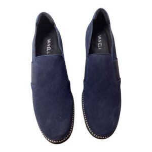 Vaneli Deep Blue Suede Slip-On‎ Shoes – Women’s Comfortable Flats